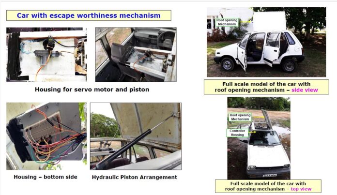 Engineering Students Develop Roof-Exit Technology to Help Passengers Escape Drowning Vehicles
