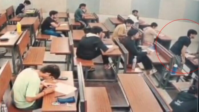CCTV Shows Moment When IIT Bombay Student Sahil Wakode Was Stopped During Exam, Pulled Aside