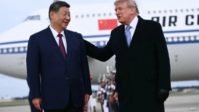 Xi Jinping Lands In US For Key State Visit, Trump Receives Him Xi Jinping Lands In US For Key State Visit, Trump Receives Him
