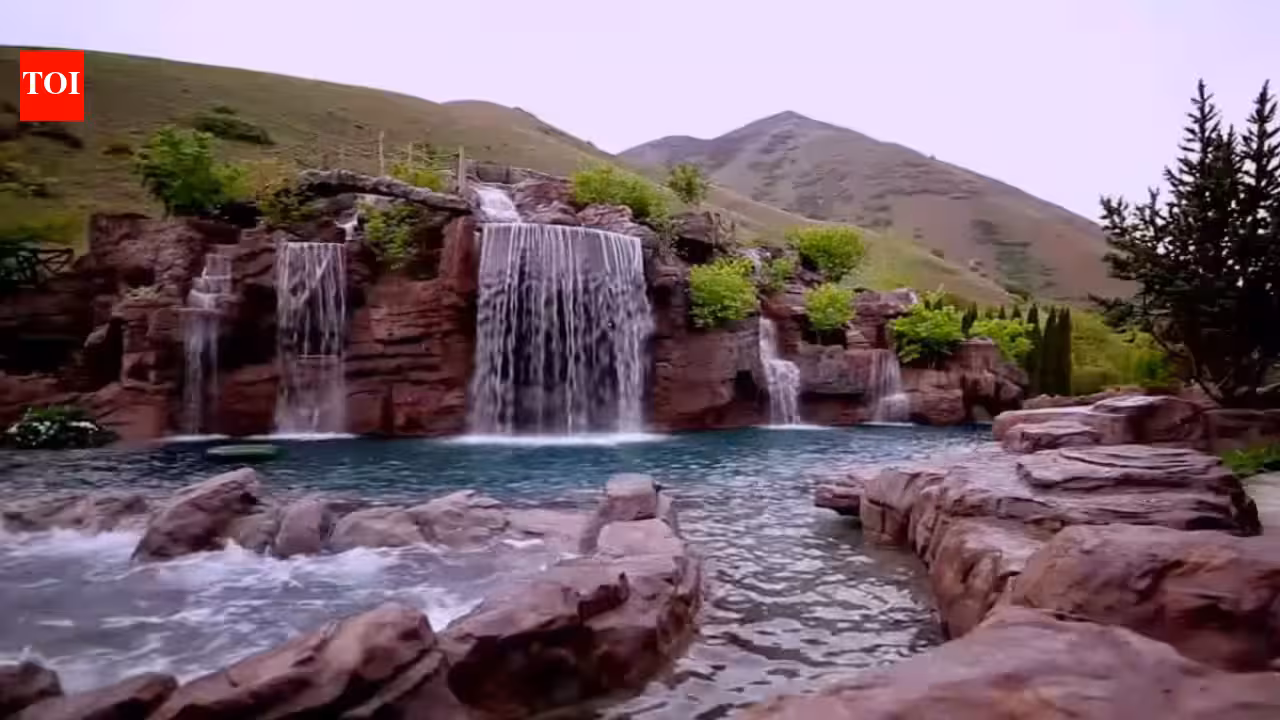 A Utah couple wanted a place to scuba without travelling, so they built a  million, 360,000-gallon backyard pool with a 90-foot mountain, five waterfalls, a 300-foot lazy river and a 26-foot-deep diving tunnel