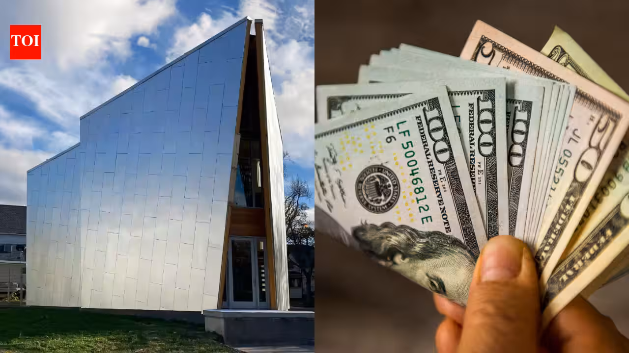 In 2020, an artist built Buffalo’s unusual Triangle House for about 0,000, complete with a glass elevator and solar panels; after first asking 0,000 in 2023, the home has returned to market for 9,000