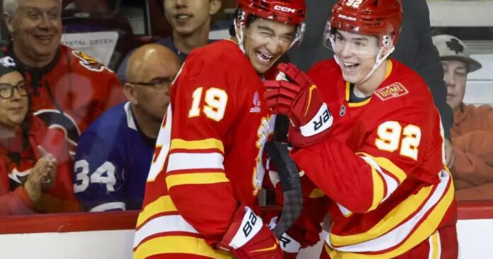 Gridin scores twice as Flames win fourth straight