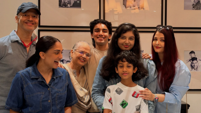 Aishwarya Rai Bachchan Twins With Daughter Aaradhya At Nephew’s Birthday Celebrations